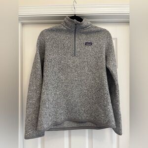 Patagonia Women’s Better Sweater 1/4 Zip in Heather Gray